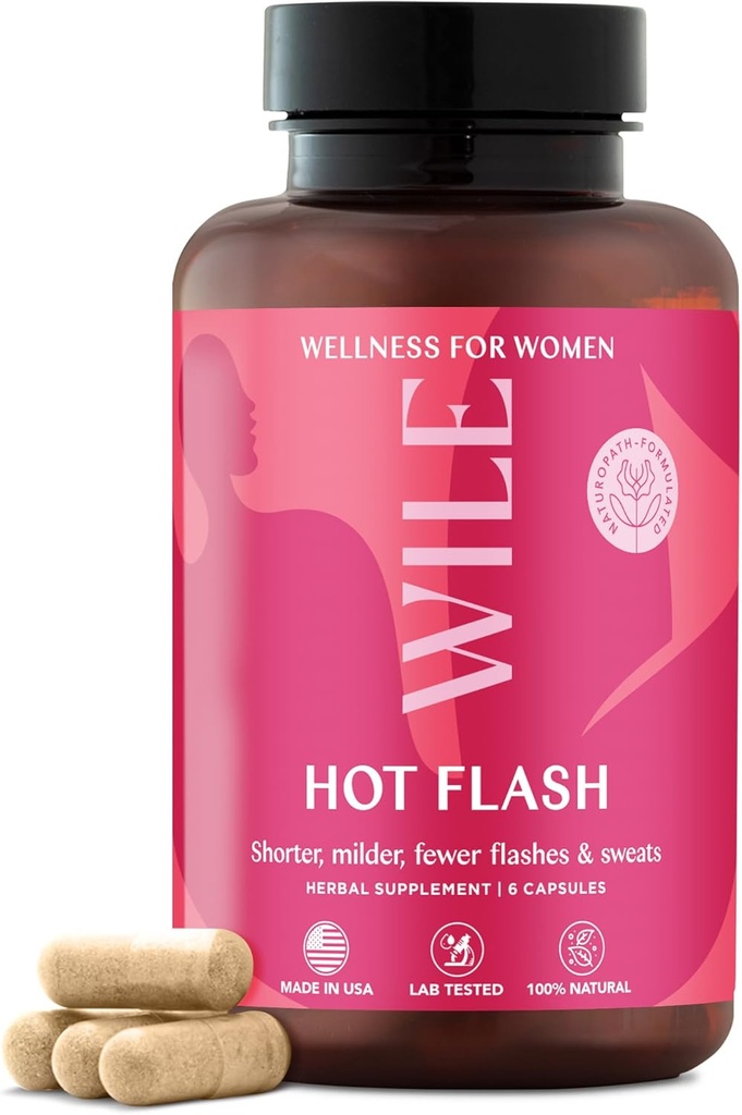 WILEは女性のための更年期障害と更年期障害の補足 - Kudzu Rootでホットフラッシュとナイトスウェット救済 - ストレス、ホットフラッシュ、ホルモンバランス&残りの睡眠のためのプレメノポーズのサポート、30のサービング