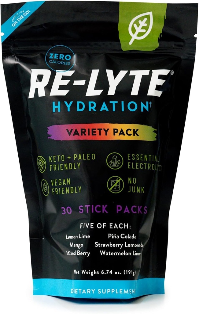 REDMOND Re-LyteのHydrationの電解質の粉の組合せ、バラエティ パック、30の棒のパック