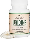 Uridine Monophosphate - サードパーティテスト済み(コリンエンハンサー、初心者向知性)(300mg、60カプセル) アルファGPCコリンと脳の健康とダブルウッドによる記憶