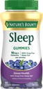 Nature's Bounty 10 mg Melatonin Gummy, 100% 薬物無料睡眠サプリメント, 10 mg, ブルーベリー, 140 Ct