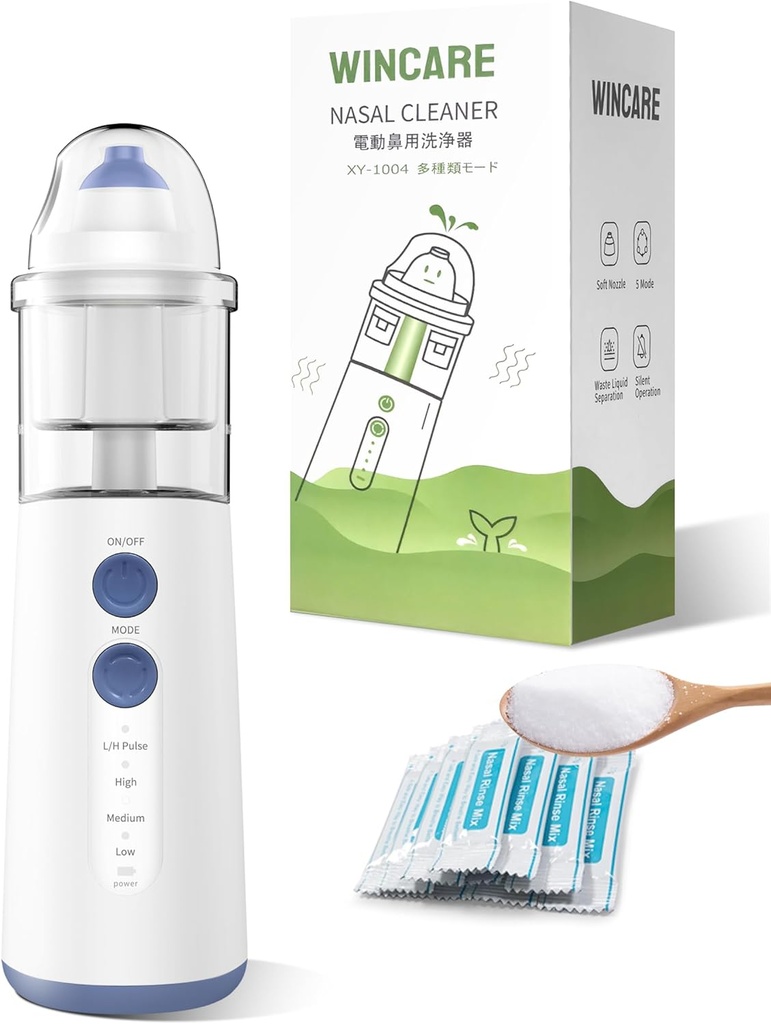 鼻の救助の鼻の洗剤、Sinusのリンス キットwith10の塩のパック、子供および大人のための携帯用鼻の潅漑システム、Netiの鍋(青い)に動力を与えられたSinusの洗剤の代わりのための鼻の心配