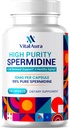Vital Aura Spermidine Supplement - 10mg x 120 Capsules | 4 Months Supply of High Purity Spermidine for Healthy Aging, Brain and Cellular Health - 100x More Potent Than Wheat Germ Extract