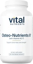 Vital Nutrients Osteo-Nutrients II | Vitamin K2 + D3, Calcium, Boron, and Magnesium for Bone Strength* | Healthy Heart Support | Vegetarian Supplement | Gluten, Dairy, Soy Free | 240 Capsules