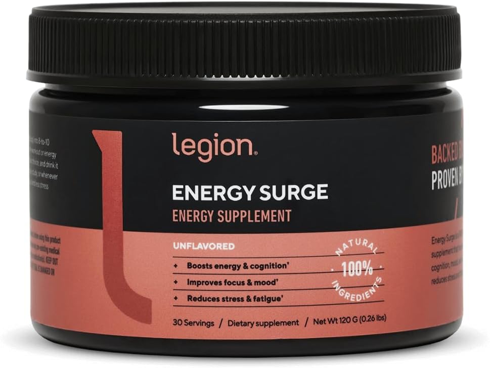 LEGIONエネルギーサプリメント - 比類のないエネルギードリンクパウダー - タウリン&ビタミンBコンプレックスとカフェインパウダー - 自然に健康的なエネルギー飲料のためのエネルギーパウダー(120g)