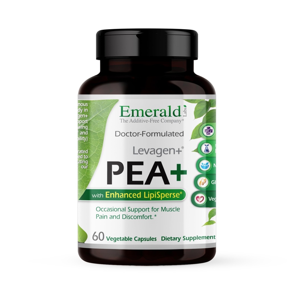 Levagen +とエメラルドラボラトリーピー+ - Meriva Curcumin、OptiMSM & Levagen + Pea *と共同&マッスルヘルスをサポート - 非GMO、ビーガン、グルテンフリー - 60野菜カプセル