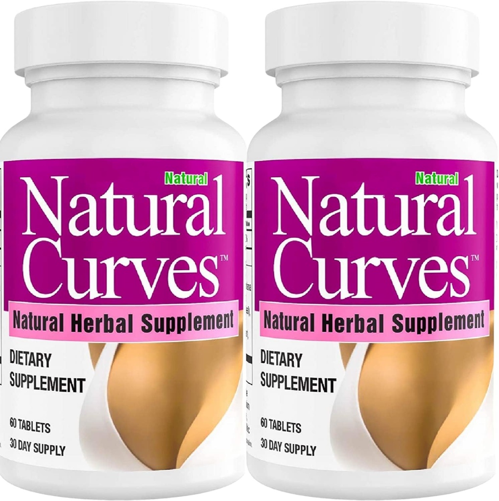 Natural Breast Enhancement Pills with Saw Palmetto Woman Support - 2 Pack