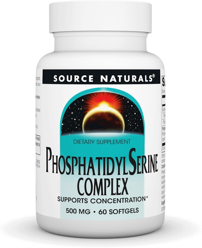 源の自然なPhosphatidylのセリンの複雑なStablilizedの酵素の補足500mg - 100%の純粋な60のSoftgels