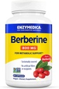 Enzymedica Berberine 800 mg – メタボリックサポートのためのビーガンカプセル – 持続的に供給バーベリーから – 非GMO, グルテンフリー, 充填剤や期待なし – 60 カプセル