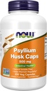 NOW Foodsは、Psyllium Husk Caps 500mg、非GMOプロジェクト検証済み、天然溶性繊維、腸の健康*、200ベジカプセルを補います