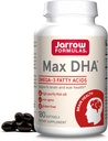 JarrowフォーミュラMaxDHA - 180 Softgels - 高純度の魚油 - サプリメントは脳と目の健康をサポート - Omega-3脂肪酸に集中し、DHAで豊富に - 90のサービング