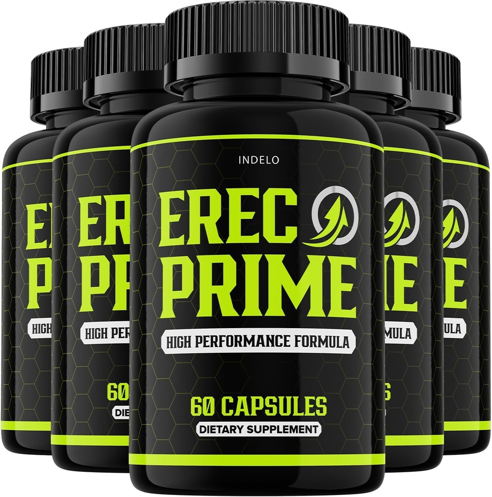 (5パック) ErecPrime Pills for Men, Erec Prime High Performance Supplements, Erec Prime Advanced Formula, ErecPrime Reviews, ErecPrime24 (300カプセル)