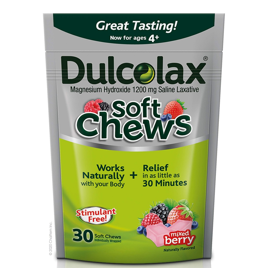 Dulcolax の柔らかい咀嚼のサリンの Laxative によって混合される果実(60ct 及び 30ct) 1200mg 酸化マグネシウムの穏やかな便秘の救助