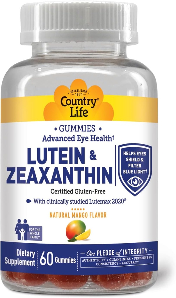 Lutemax 2020、60 Ct、Chewable自然な目のサポート補足、Marigold Lutein、Zeaxanthin、目の健康及びMacularサポート、非GMO、自然なフルーツのペクチン、完全菜食主義者の