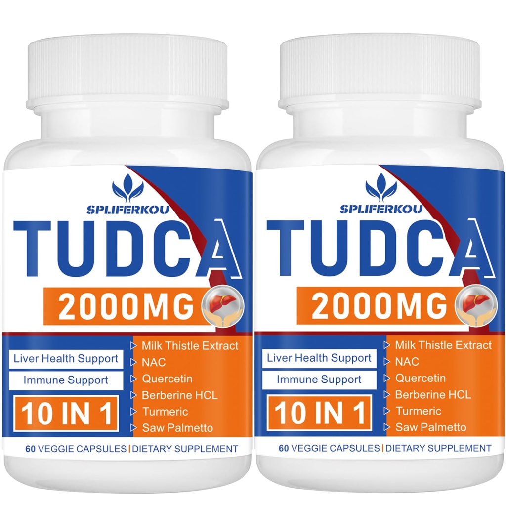 2000mg Tudcaの肝臓サポート補足、ミルクのヒツジおよびNac、60日のための120のカプセルが付いているTudcaの山の塩、肝臓、解毒、免疫システムのためのサポート