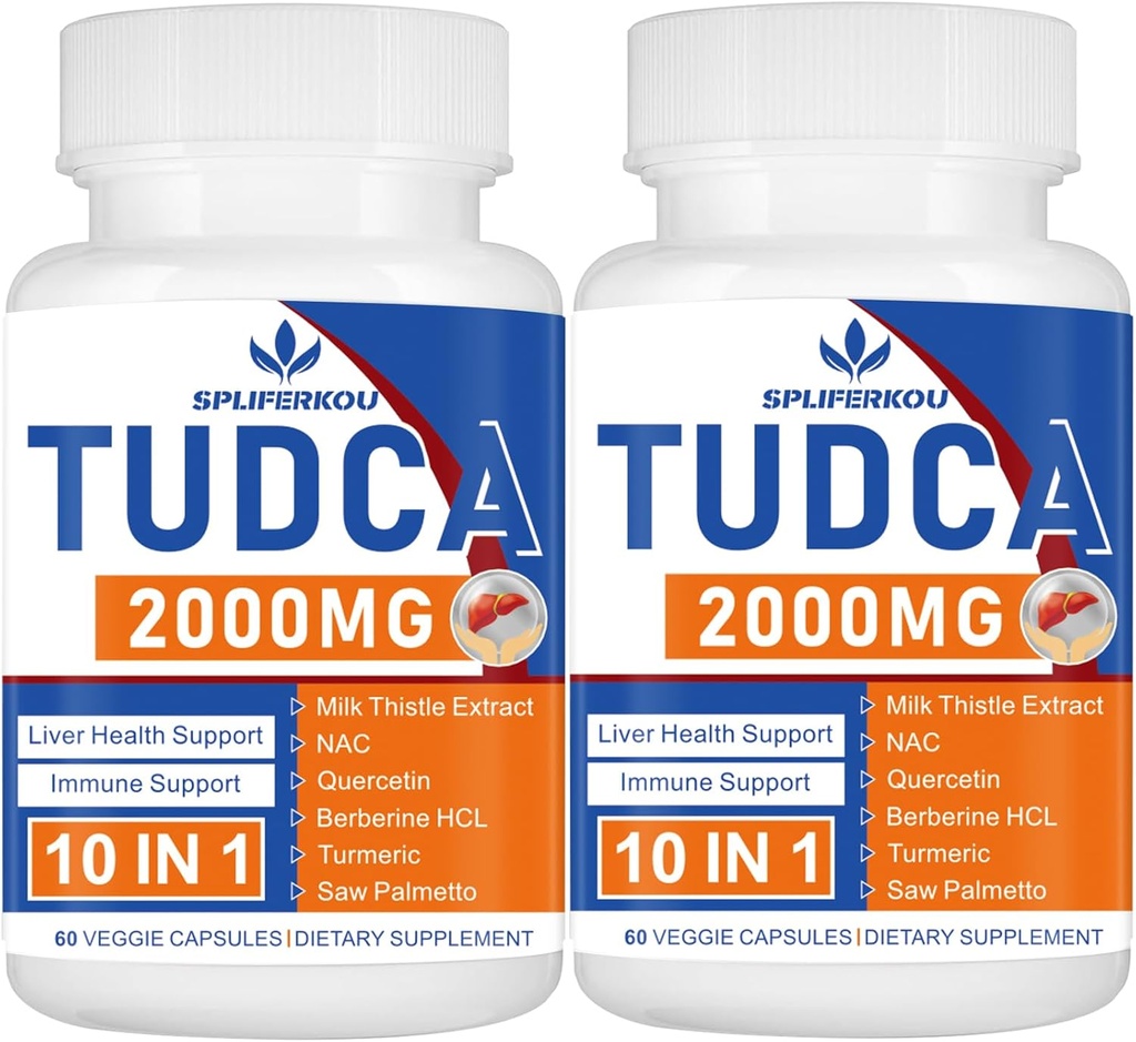 2000mg Tudcaの肝臓サポート補足、ミルクのヒツジおよびNac、60日のための120のカプセルが付いているTudcaの山の塩、肝臓、解毒、免疫システムのためのサポート