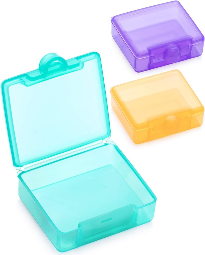 Sukuosの小さい丸薬箱3 PCのかわいい旅行丸薬の箱のビタミンの魚油の補足のためのポケット財布のための携帯用毎日の丸薬のオルガナイザー、きれいになること容易な