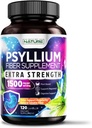 Psylliumのハスクカプセル1500mg -繊維の補足-Psylliumのハスクの粉が付いている自然なSoluble繊維の丸薬-サポート消化管のガットおよびコロンの健康-非GMOのグルテンフリー、ビーガン- 120のカプセル