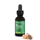 Organika Bee Propolis Tincture 1 oz: ビーガンプロポリスエキス - 喉と呼吸 - グルテン、GMO、人工味の自由 - 10 日プロップドロップ供給