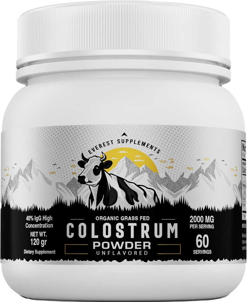 Gut の健康のための有機性 Colostrum の粉- 40% IgG、毛の成長のための 100% の純粋な草の供給された粉、美および免疫、混合すること容易高い集中、不燃(60 のサービング)