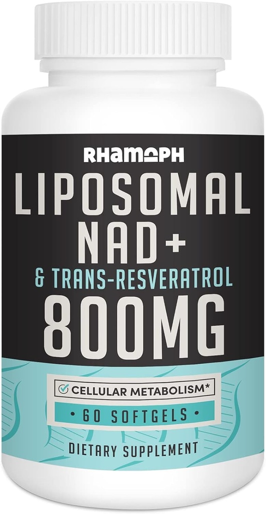 トランスレスベラトロール300mg、マックス吸収、実際のNAD+ 800mg 健康な老化、細胞エネルギー、DNAの修理、長寿のためのBoostingの補足- 60のSoftgels