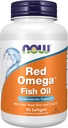 NOW Foodsは、CoQ10 30mgとOmega-3 Fish Oil、心臓血管サポート*、90 Softgelsと、Red OmegaTMを補います