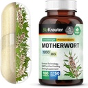 BIO KRAUTER Motherwort Capsules 1200 mg - 100 Count - Motherwort Herb Supplement - Promote Relaxation - Women’s Support Capsules