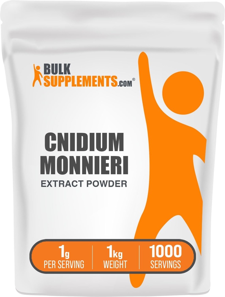 BulkSupplements.com Cnidium フルーツエキスパウダー - Cnidium Monnieri エキス、Vasodilator サプリメント - Gluten Free、1g / サービング、1kg(2.2 lbs)(パッケージ1)