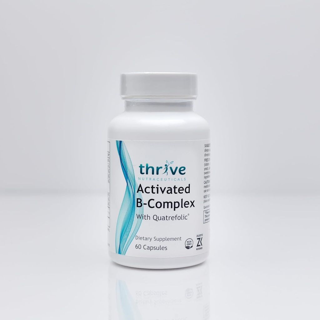 強烈なNutraceuticalsはQuatrefolicのBコンプレックスを活動化させました - 60非GMOカプセル - 最適健康のためのコザーの食事療法の補足 - イースト及びグルテンフリー、サポート エネルギー及び認知機能