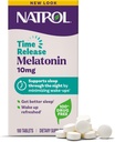 NatrolのMelatonin 10mgのタブレット、残りの睡眠のための高度の睡眠の食事療法の補足、100のMelatoninの時間解放のタブレット、100のサービング