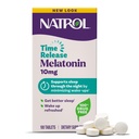 NatrolのMelatonin 10mgの時間解放のタブレット、残りの睡眠のための睡眠の食事療法の補足、100のMelatoninの時間解放のタブレット、100のサービング