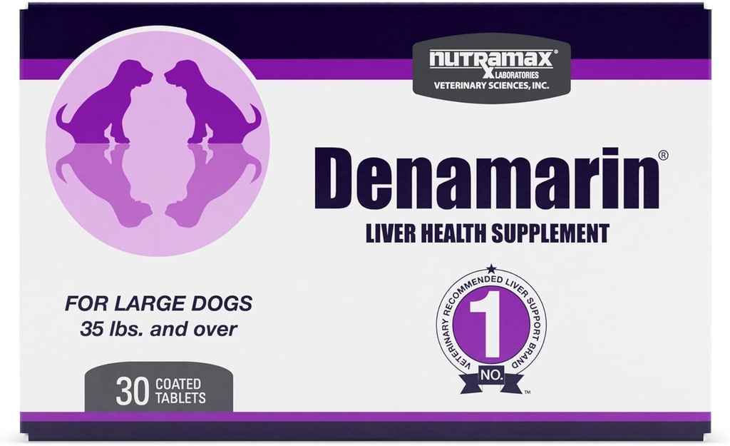 大型犬用のNutramax Denamarin肝健康サプリメント - S-Adenosylmethionine(Same)とSilybin、30 Blister Packタブレット