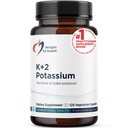健康K+2のカリウムのための設計-300mgの2つの形態のカリウム-炭酸カリウム+Glycinateの丸薬-健康な血圧のレベル(120のカプセル)を維持するのを助ける補足サポート