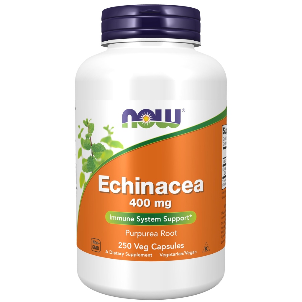NOWの補足、Echinacea (Purpureaの根) 400のmgの免疫システム サポート*、250のベジのカプセル