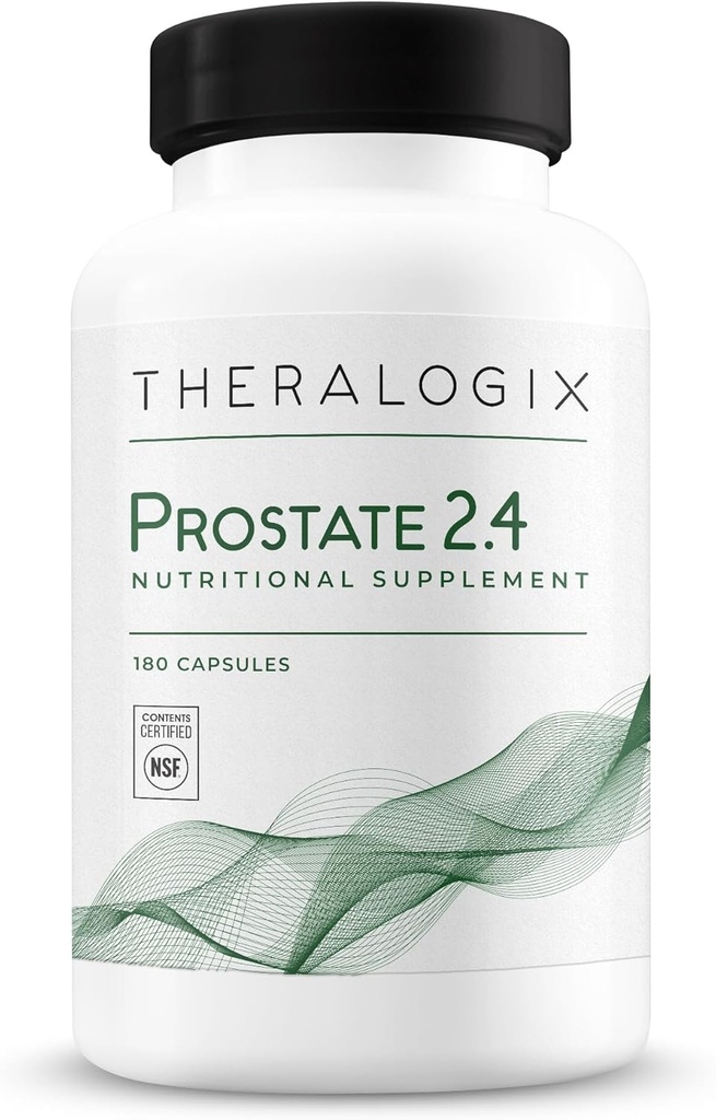 Theralogixの前立腺2.4栄養補助食品 - 90日の供給 - 男性のための前立腺の健康 - サポート健康な前立腺のティッシュ - Lycopene、ビタミンD3、Selenium及びビタミンE - NSFは- 180カプセルを証明しました