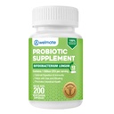 WELMATE Bifidobacterium - Probiotic Supplement - Gut Healthをサポート - 免疫サポート - 消化酵素 - グルテンフリーグルテンフリー - ビーガン - 男性&女性プロバイオティック - 値サイズ - 200カウント