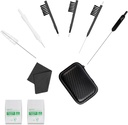 Phitunry 52-Pieceの補聴器のクリーニングのキットの付属品のクリーニングのブラシ用具、乾燥したカプセル、可聴周波ワイプ、シカのビロードの布および補聴器の旅行箱(媒体)が付いている携帯用補聴器の箱のポケット サイズ