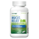HealthA2Z® MucusリリーフDM | Dextromethorphan HBr 20mg | Guaifenesin 400mg | 咳、即時リリース、未塗装(200カウント)