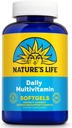 Nature's Life Daily Multivitamin for Men and Women - Complete Multivitamin with Iron - Daily Value of Most Essential Vitamins and Minerals - Healthy Energy and Immune Support - 60 Serv, 120 Softgels