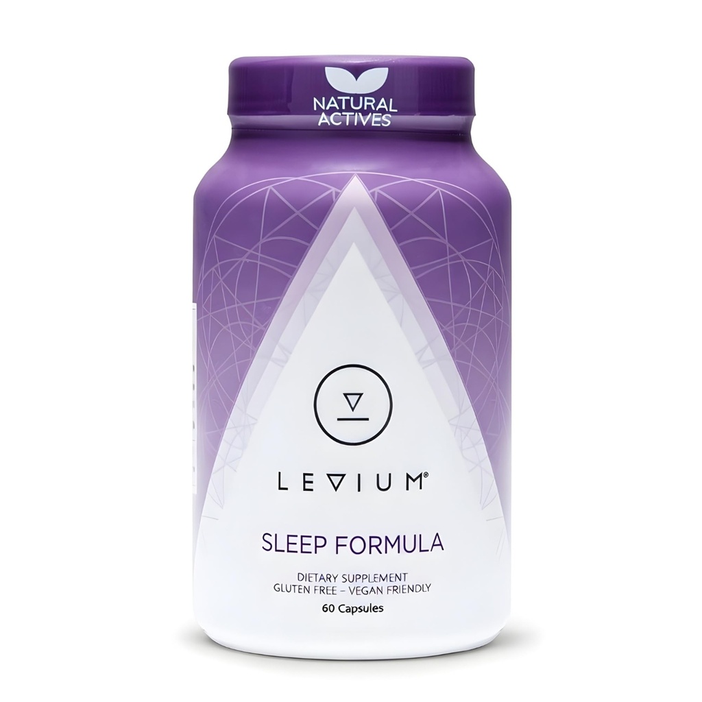 ルビウムの睡眠の方式の補足  メラトニン、GABA、L-テアニン、マグネシウムが付いている自然な弛緩の援助のカプセル  60の計算のびん– 30日の供給