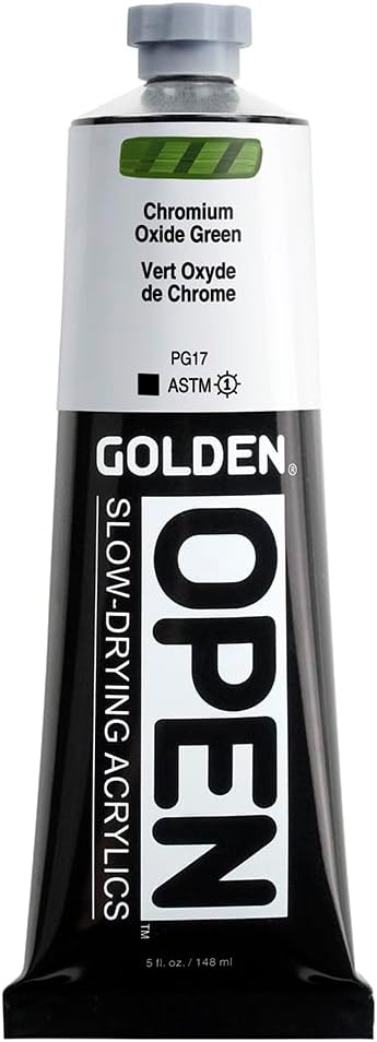 ゴールドン、クロム酸化物グリーン、5 fl oz.管、専門のアクリル ペンキ、不透明