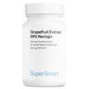 Supersmart - Grapefruit Extract 600mg/日(99%ナリンジン) - 高効力GSEサプリメント  非GMO&グルテンフリー - 60ベジタリアンカプセル