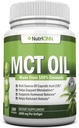 MCT Oil - 3000mg Per Serving - 180 Softgels - Made from 100% Organic Coconuts - Non GMO, Cold Pressed, Paleo Friendly Capsules - Great for Focus & Gut Health