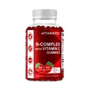 VitamaticビタミンBコンプレックスビタミンC&イノシトール - ナチュラルストロベリー風味 - 60グミ(1ボトル)