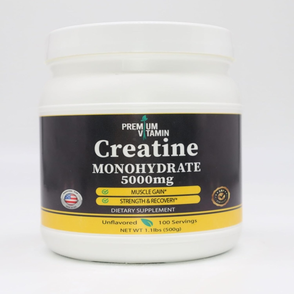 クレアチンの Monohydrate の粉-筋肉利益及び回復-純粋なUnflavored のクレアチンの粉- 1 のスコップごとの 5g -サービングごとの 5000mg -人の及び女性のためのクレアチンの補足- 500 グラム