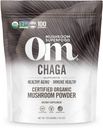 OM MUSHROOM SUPERFOODのチャガの有機のきのこの粉、7.05のOunceの袋、100のサービング、米国は成長しました、Sacredの酸化防止剤及び免疫サポート、スーパーフードのきのこの補足