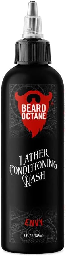 Beard Octane: Envy Beard Wash - 8 oz Shampoo for Soft, Moisturized Beards with Shea Butter & Jojoba - Made in USA