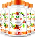 NutraRize(5パック) スリムカプセルを支払います, 健康な減量のためのPaySlimオールナチュラルサプリメント, 体とフィットネス目標を達成するためのプレミアムフォーミュラ, 公式レビュー (300カプセル)