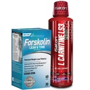iSatori L-Carnitine LS3 混合ベリー 1500 mg (32 サービング) & バイオジェネティックラボ フォルスコリン リアン & トーン