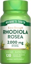 Nature's Truth Rhodiola Rosea | 2000mg | 120カプセル | Non-GMO&グルテンフリーエキスサプリメント