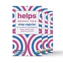 HELPS TEAS | 定番茶を堪能 | センナ、リコリス、アニス、レモンバーム、ミントの有機ブレンド 時事の便秘を解消 | 乳剤・排尿効果 | 3パック